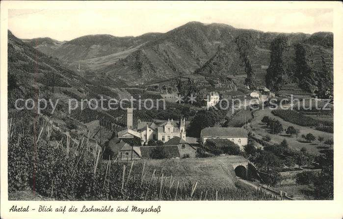 Mayschoss Blick auf Hotel und Weinhaus Lochmühle