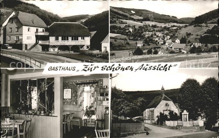 Schoellenbach Gasthaus Pension Zur schönen Aussicht G
