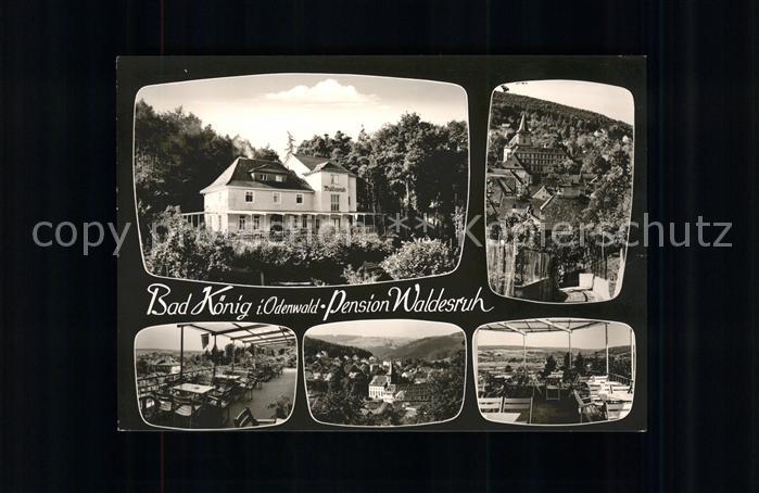 Bad Koenig Cafe Pension Waldesruh Terrasse Bromsil