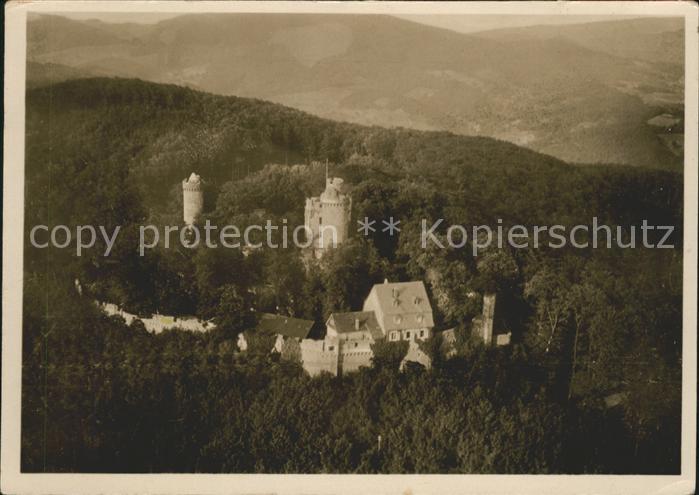 Auerbach Bergstrasse Auerbacher Schloss Fliegeraufnahme