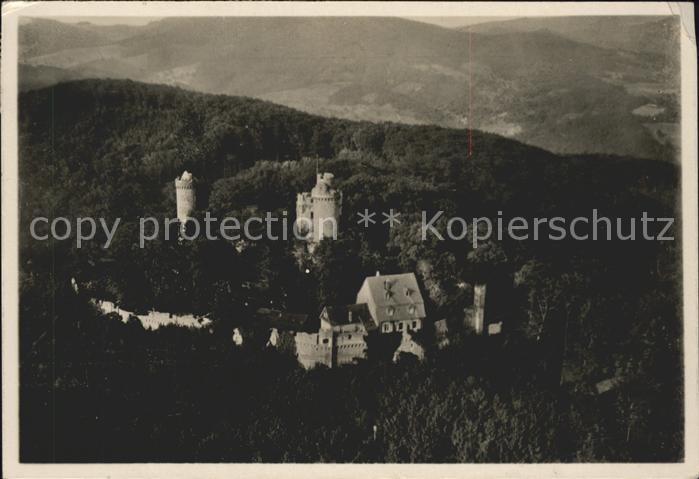 Auerbach Bergstrasse Auerbacher Schloss Fliegeraufnahme