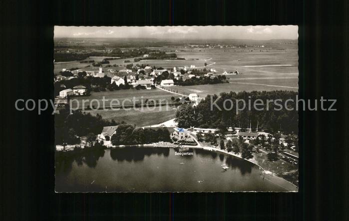 Buxheim Memmingen Luftaufnahme mit Restaurant Seegarten