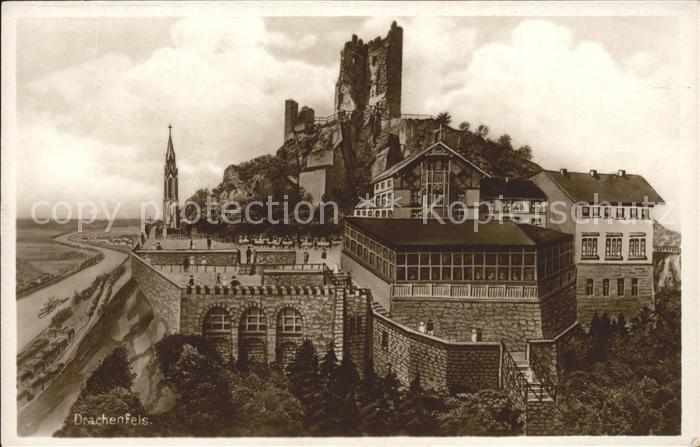 Drachenfels Fels mit Restaurant