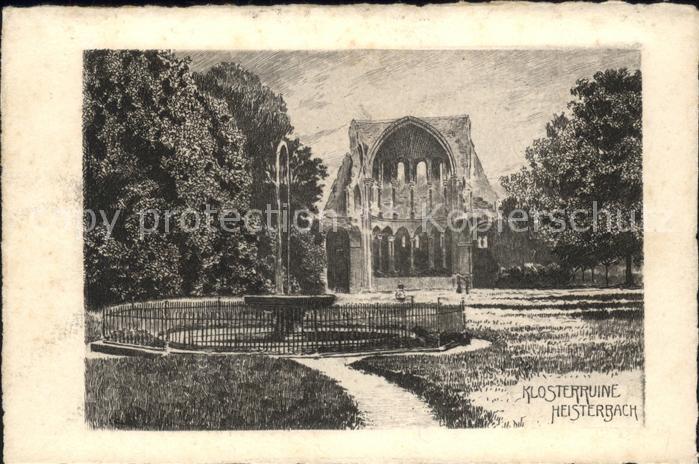 Heisterbach Klosterruine Künstlerkarte