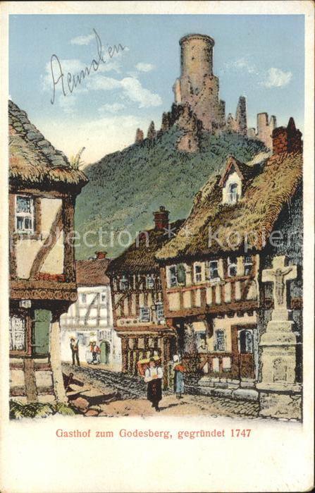 Bad Godesberg Gasthof zum Godesberg gegründet 1747 Ae