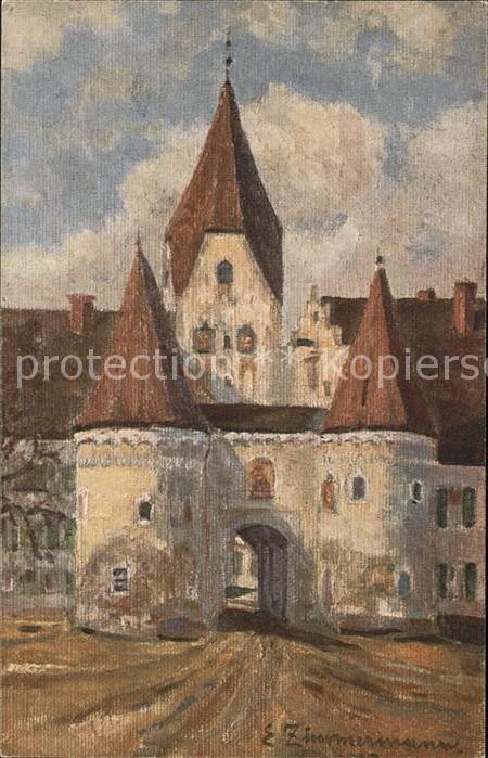 Weissenhorn Oberes Tor Künstlerkarte