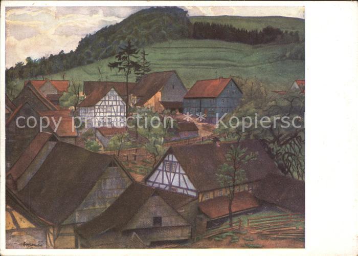 Kuenstlerkarte Hans Bremer Rhöndorf