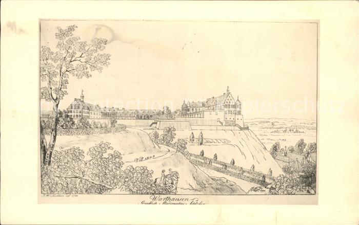 Warthausen Riss Künstlerkarte