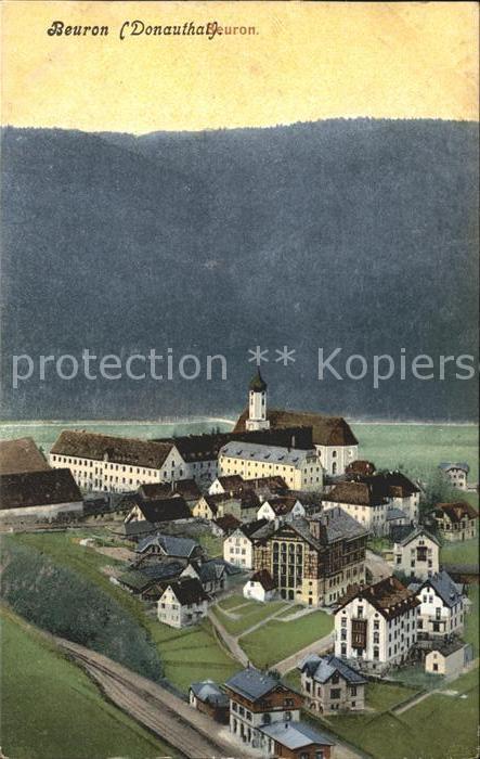 Beuron Donautal Panorama Künstlerkarte