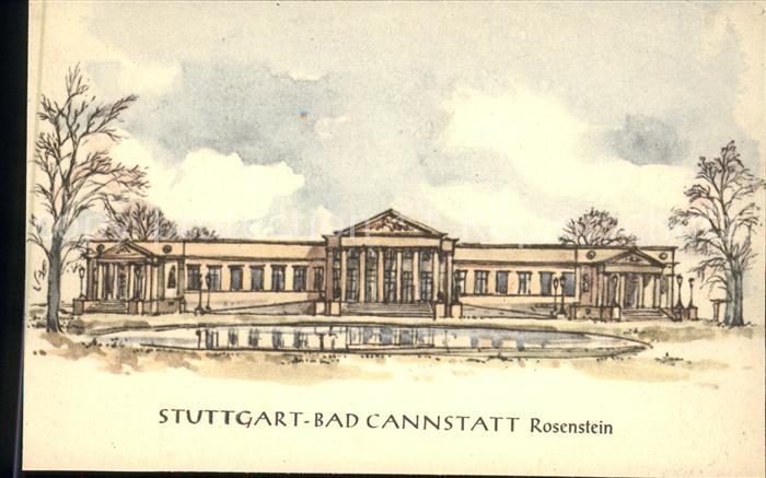 Cannstatt Rosenstein Schloss Künstlerkarte