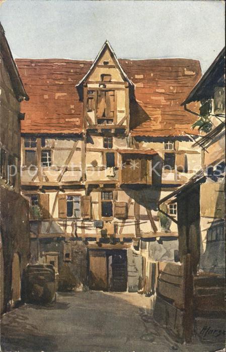 TueBINGEN BW Im suessen Loechle Kuenstlerkarte