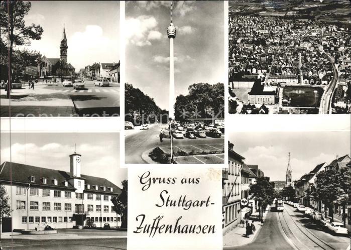 Zuffenhausen Fernsehturm Fliegeraufnahme