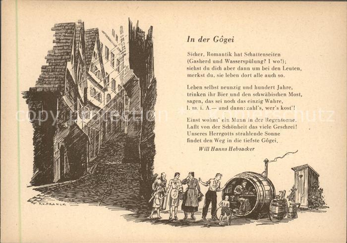 TueBINGEN BW In der Gogei Kuenstlerkarte