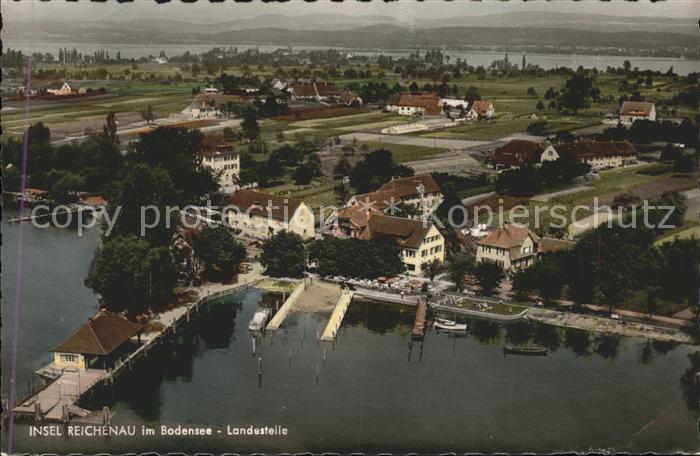 Reichenau Bodensee Fliegeraufnahme Landestelle