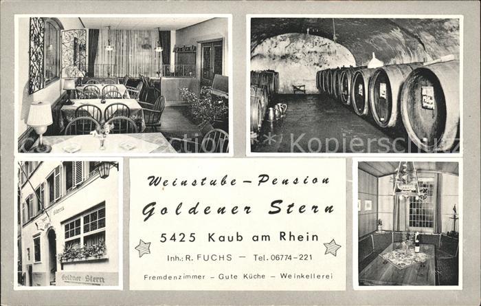 Kaub Weinstube Pension Goldener Stern