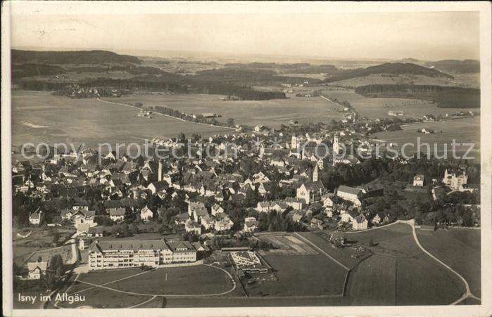 Isny Allgaeu Fliegeraufnahme
