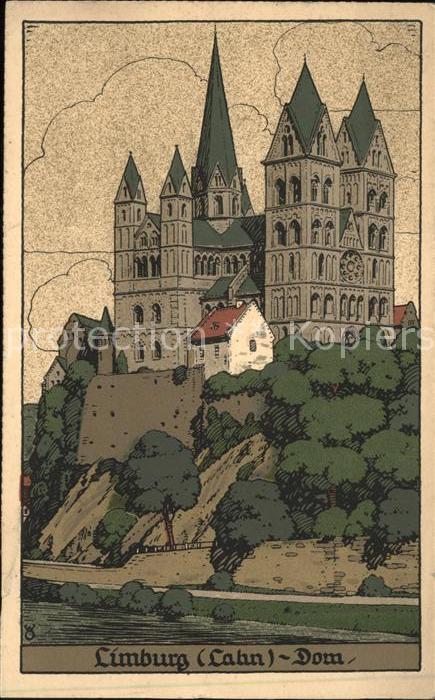 Limburg Lahn Dom Kuenstlerkarte