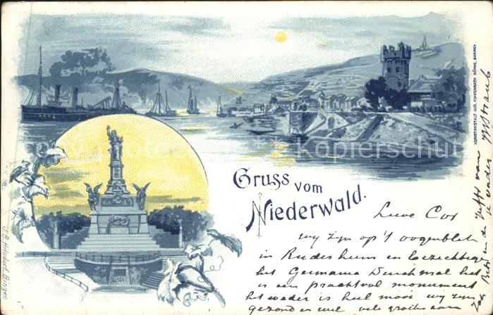 Niederwald Hessen Zeichnung Ehrenmal