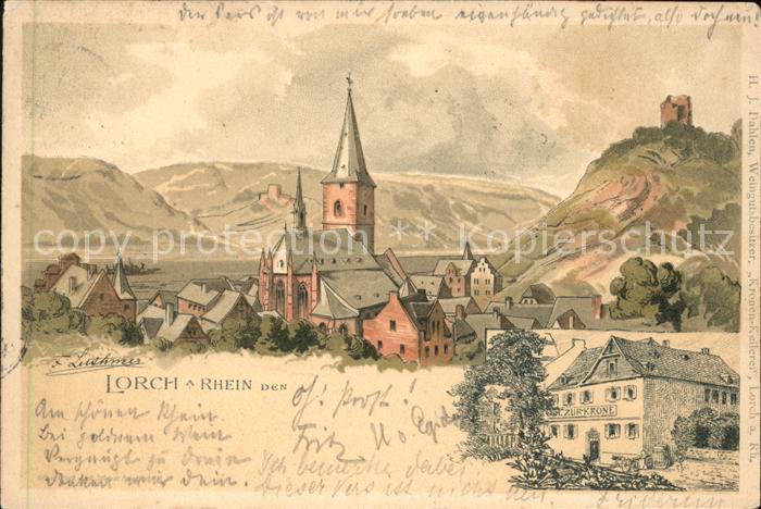 Lorch Rheingau Künstlerkarte