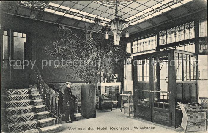 Wiesbaden Vestibule Hotel Reichspost