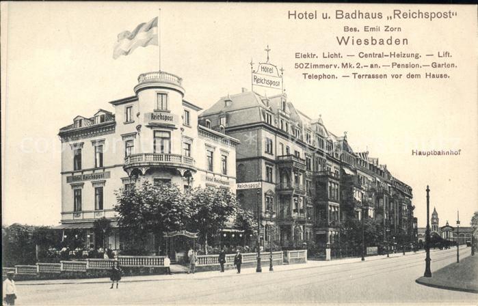 Wiesbaden Hauptbahnhof Hotel Badhaus Reichspost