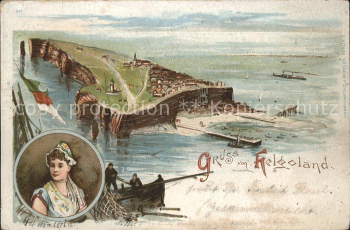 Helgoland Tracht Helgoländerin