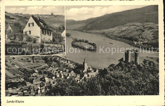 Lorch Wuerttemberg Fliegeraufnahme Rhein