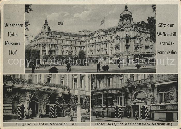 Wiesbaden Nassauer Hof Hotel Waffenstillstands- Kommission