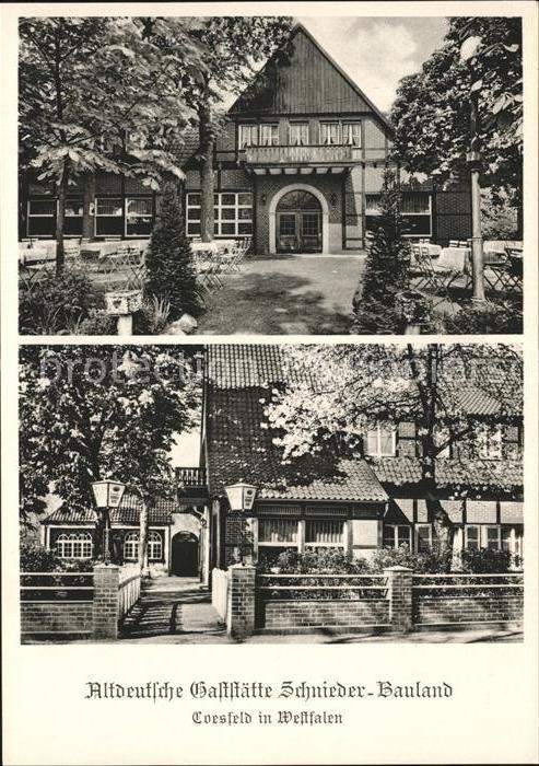 Coesfeld Altdeutsche Gaststaette Schnieder-Bauland