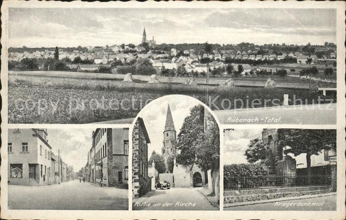 Ruebenach Kirche Kriegerdenkmal