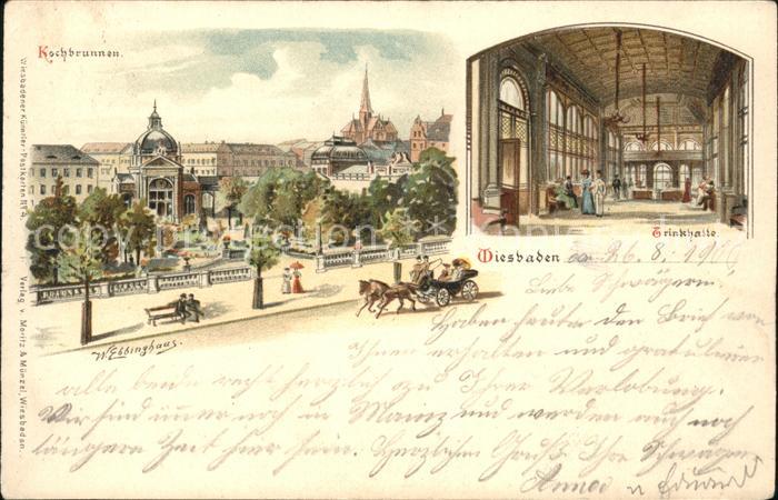 Wiesbaden Kochbrunnen Trinkhalle