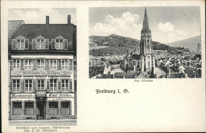 Freiburg Breisgau Münster Weinstube zum Rappen