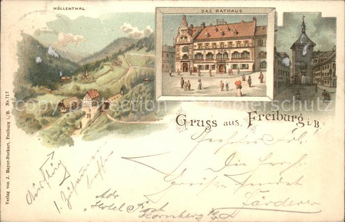 Freiburg Breisgau Das Rathaus Höllenthal