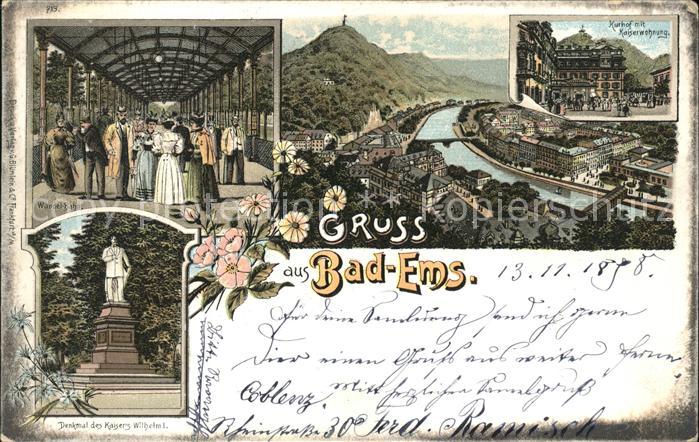 Bad Ems Lahn Denkmal Kaiser Wilhelm I. Kurhof