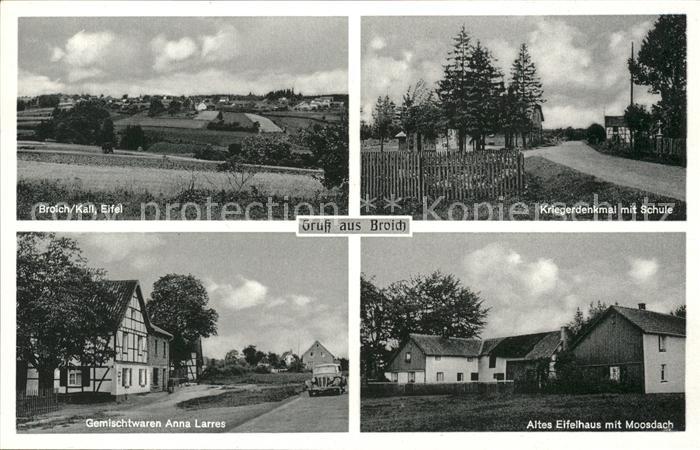 Broich Kuerten Kriegerdenkmal Eifelhaus