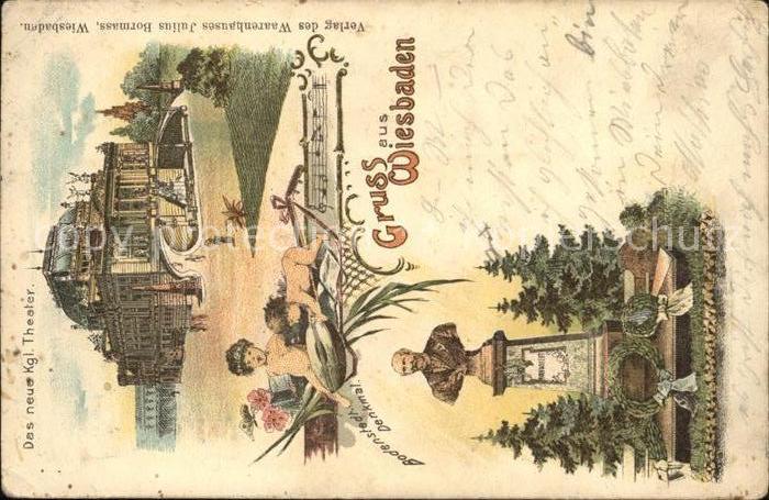 Wiesbaden Kgl. Theater Bodenstadt Denkmal