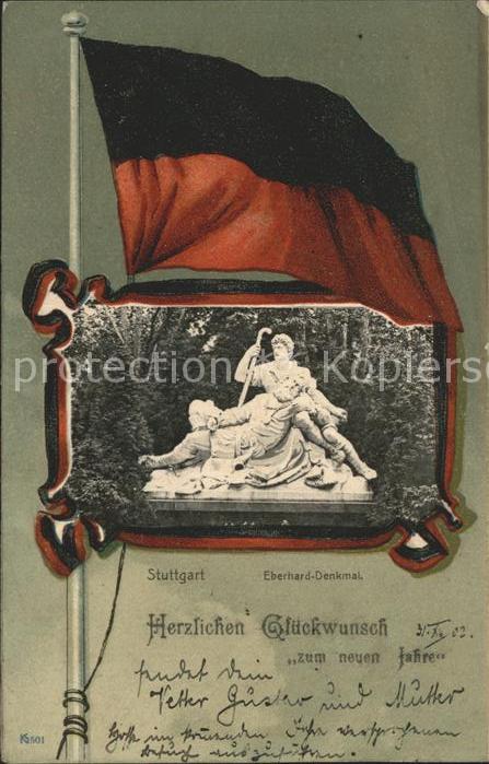 Stuttgart Wappen Eberhard-Denkmal