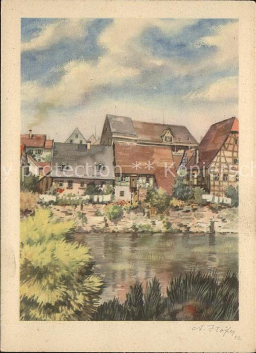 Besigheim Teichpartie Künstlerkarte