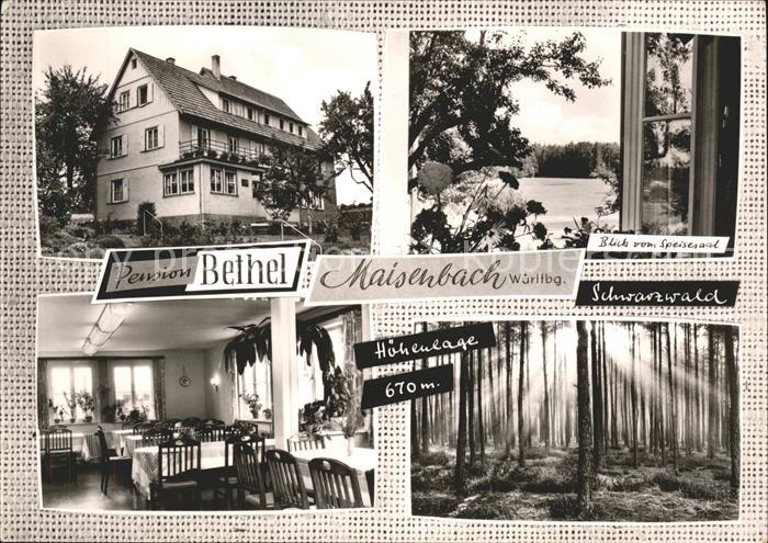 Maisenbach Pension Bethel Teilansichten
