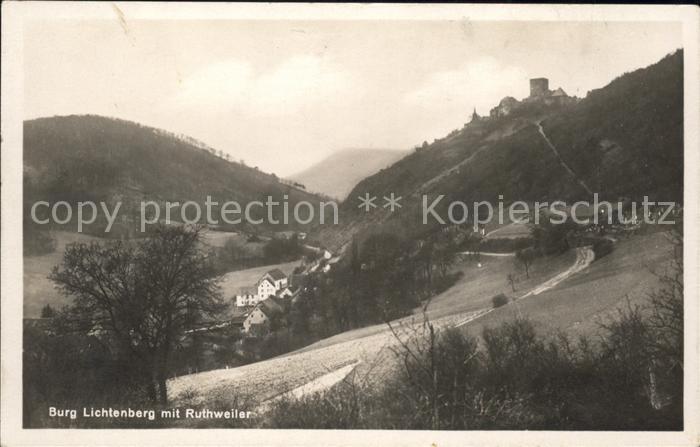 Ruthweiler Feldweg Burg Lichtenberg