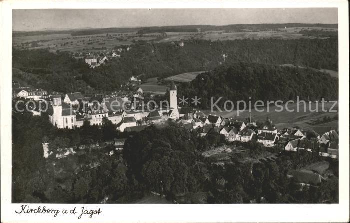 Kirchberg Jagst Blick auf die Altstadt Stadtturm Wahrze
