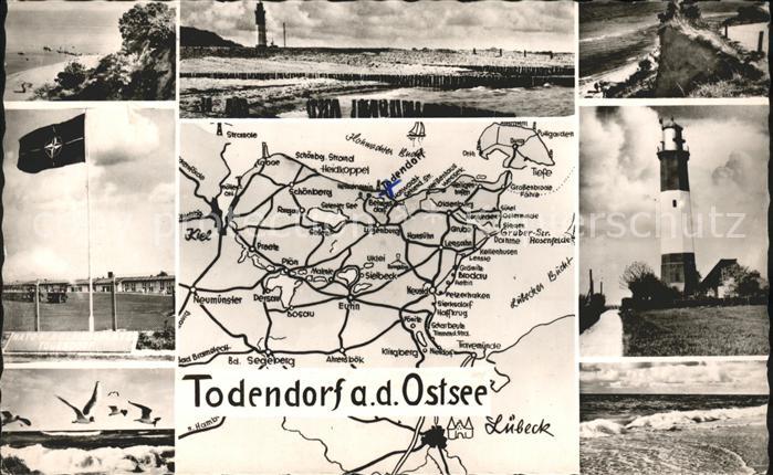 Todendorf Stormarn Küste Brandung Möwe Leuchtturm Landkart