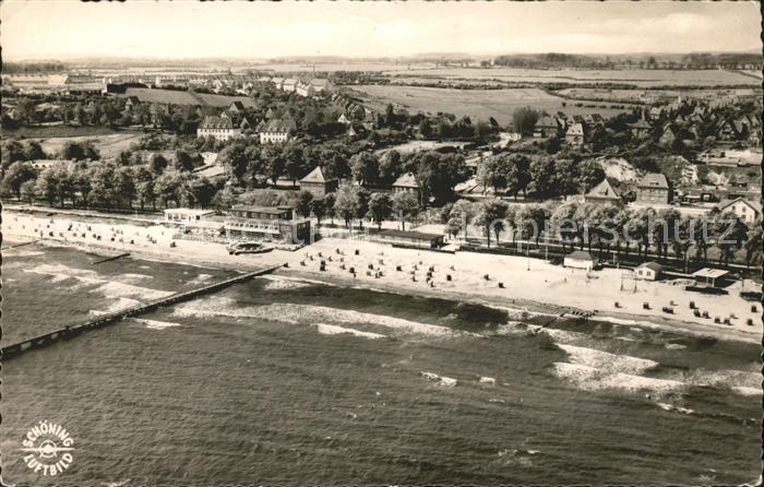 ECKERNFoeRDE Ostseebad Strand Fliegeraufnahme