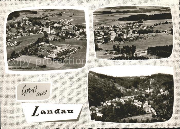 Landau Pfalz Teilansichten Fliegeraufnahme