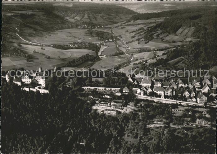 Langenburg Wuerttemberg Schloss Fliegeraufnahme Strähle Bild Nr