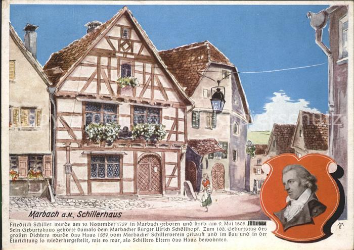 Marbach Neckar Schillers Geburtshaus Friedrich Schille