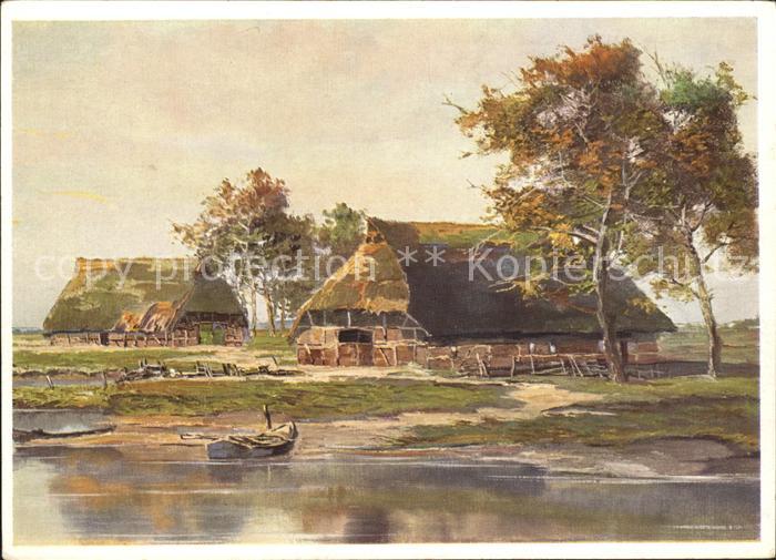 Schleswig Holstein Niederdeutsche Bauernhäuser Künstlerkar