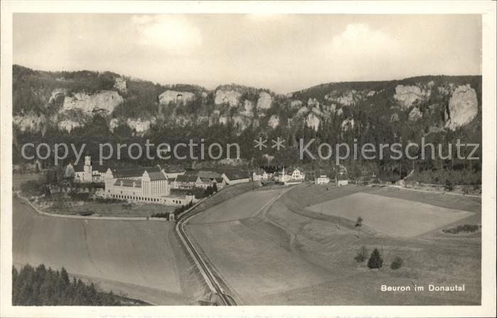 Beuron Donautal Fliegeraufnahme Erzabtei
