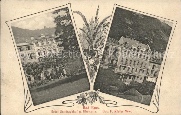 Bad Ems Lahn Hotel Schützenhof und Rhenania