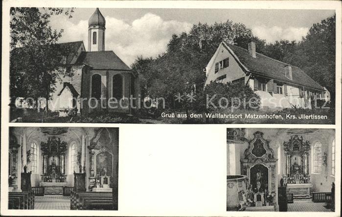 Matzenhofen Wallfahrtsort Kirche Altar